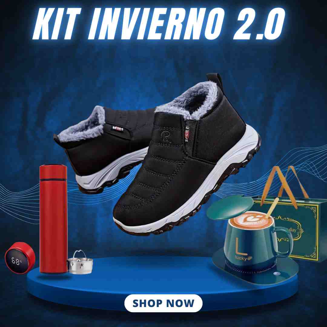 Kit Invierno Zapatilla+Juego Taza Electrica+Termo Digital