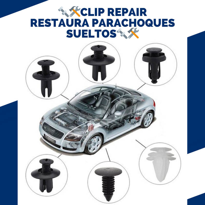 🚗🛠️Clip Repair Restaura Plasticos Sueltos🔩🛠️ + Paño Microfibra 2 en 1 GRATIS🚘🔩