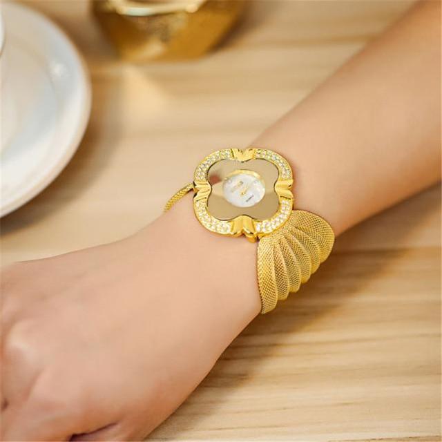 Lady Diamond Reloj pulsera de acero inoxidable